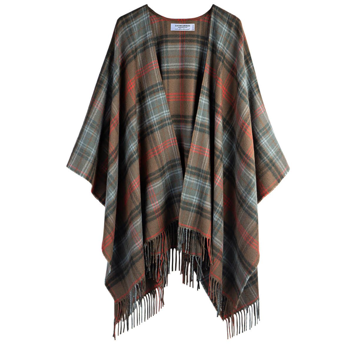 Lambswool Serape Lochcarron Hunting Weathered Tartan